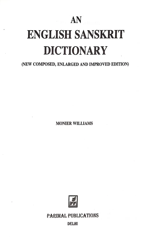 English Sanskrit Dictionary Vol.1-2